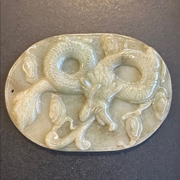 Vintage Jade Plaque - Picture 3 of 10